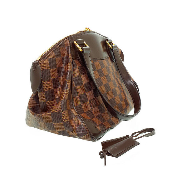 Louis Vuitton Handbags - Louis Vuitton Semi Damier Ebene Bag Verona Shoulder Brown